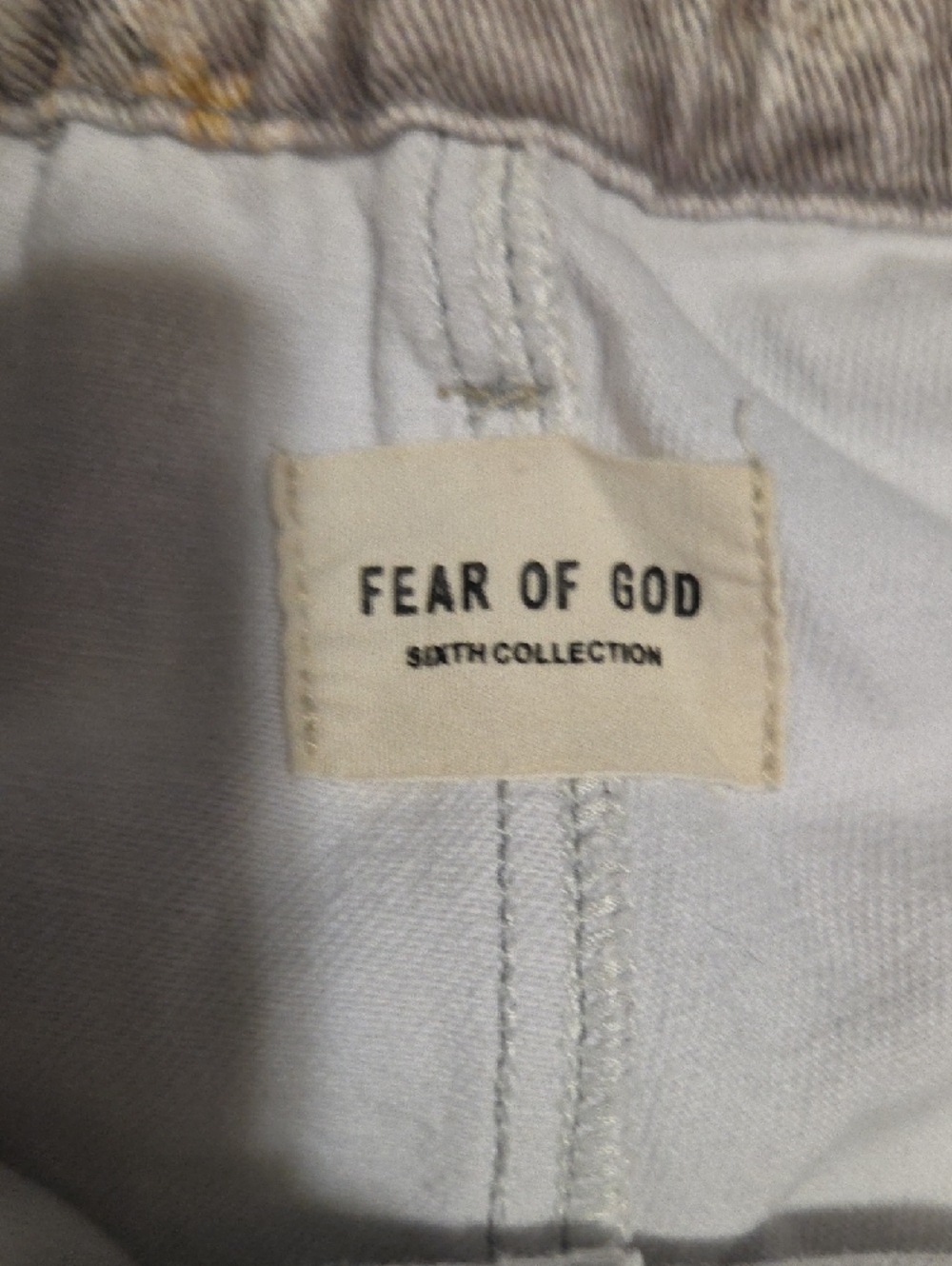 Fear of God Gray Print Cargo Joggers - Picture 6 of 9